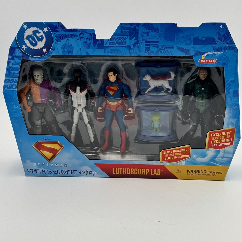 DC Superman Luthorcorp Lab Action Figure Set Target Exclusive NIB